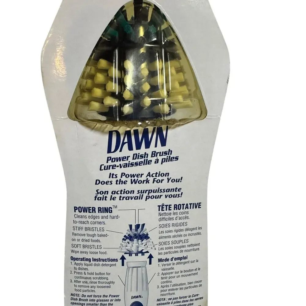 Sealed Dawn Power Dish Brush Battery Operated Power Scrubber Spinning Head NEW